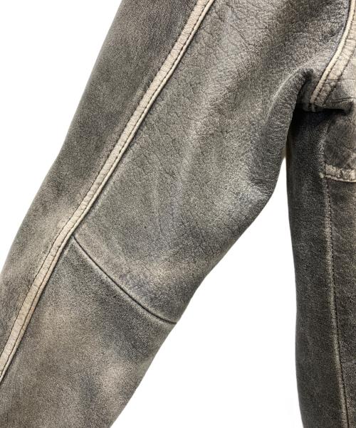 TANNERS AVENUE（タンナーズアヴェニュー）TANNERS AVENUE (タンナーズアヴェニュー) レザージャケット グレー サイズ:Lの古着・服飾アイテム