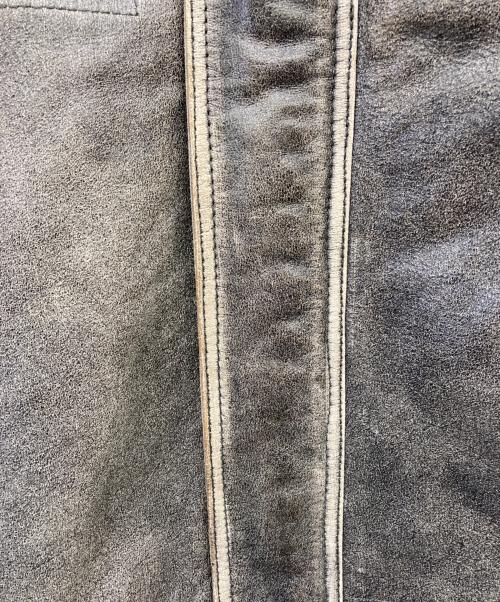 TANNERS AVENUE（タンナーズアヴェニュー）TANNERS AVENUE (タンナーズアヴェニュー) レザージャケット グレー サイズ:Lの古着・服飾アイテム