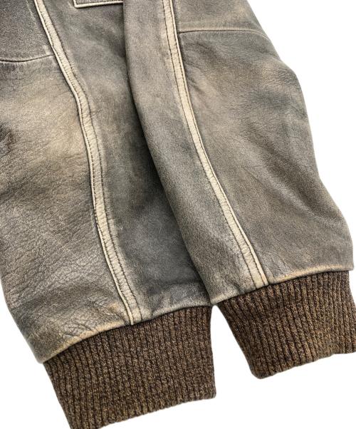 TANNERS AVENUE（タンナーズアヴェニュー）TANNERS AVENUE (タンナーズアヴェニュー) レザージャケット グレー サイズ:Lの古着・服飾アイテム