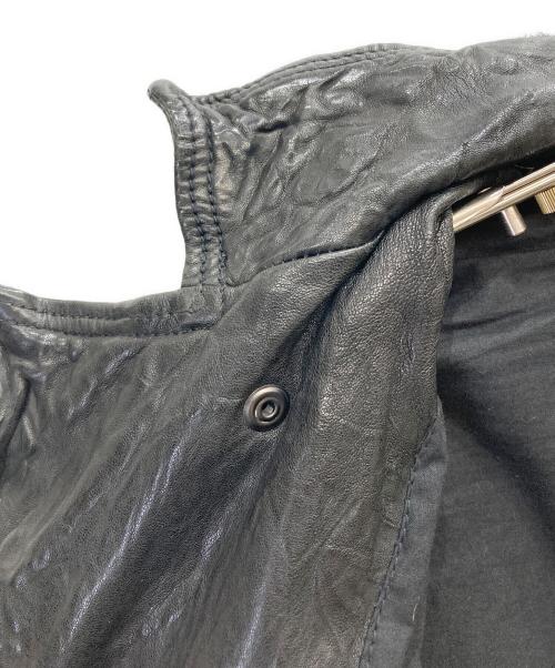 DIESEL（ディーゼル）DIESEL (ディーゼル) ラムレザーライダースジャケット ブラック サイズ:Mの古着・服飾アイテム