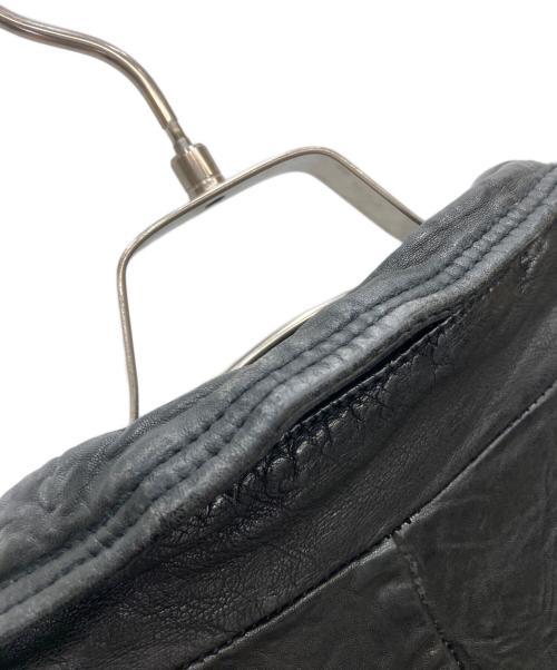 DIESEL（ディーゼル）DIESEL (ディーゼル) ラムレザーライダースジャケット ブラック サイズ:Mの古着・服飾アイテム