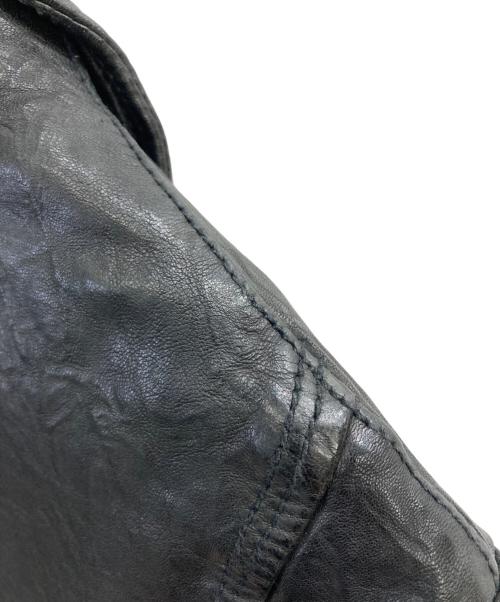 DIESEL（ディーゼル）DIESEL (ディーゼル) ラムレザーライダースジャケット ブラック サイズ:Mの古着・服飾アイテム