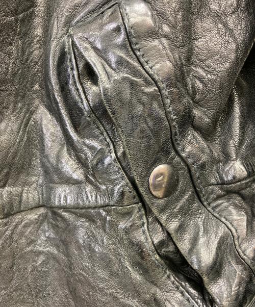 DIESEL（ディーゼル）DIESEL (ディーゼル) ラムレザーライダースジャケット ブラック サイズ:Mの古着・服飾アイテム