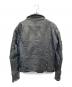 DIESEL (ディーゼル) ラムレザーライダースジャケット ブラック サイズ:M：12000円