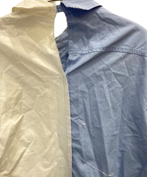 MARNI（マルニ）MARNI (マルニ) ドッキングシャツ ブルー×ホワイト サイズ:36の古着・服飾アイテム
