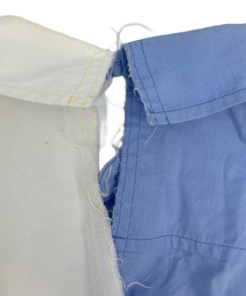 MARNI（マルニ）MARNI (マルニ) ドッキングシャツ ブルー×ホワイト サイズ:36の古着・服飾アイテム