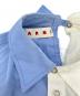 中古・古着 MARNI (マルニ) ドッキングシャツ ブルー×ホワイト サイズ:36：9000円