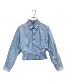 MARNI（マルニ）の古着「コットンポプリン フロントタック バックギャザー クロップドシャツ」｜ブルー