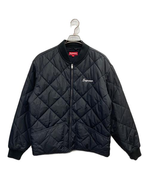 SUPREME（シュプリーム）SUPREME (シュプリーム) Quit Your Job Quilting Work Jacket ブラック サイズ:Lの古着・服飾アイテム