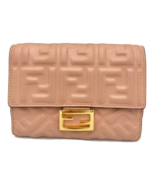 FENDI（フェンディ）FENDI (フェンディ) ミディアムウォレット ピンク サイズ:表記なしの古着・服飾アイテム
