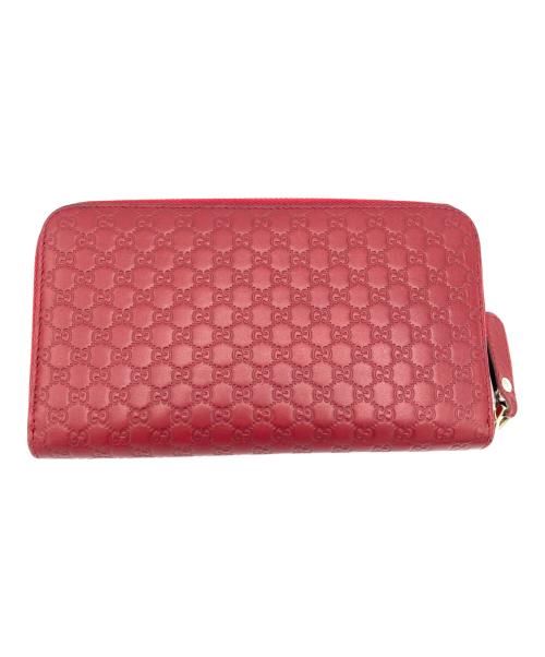 GUCCI（グッチ）GUCCI (グッチ) マイクログッチラウンドファスナー レッド サイズ:表記なしの古着・服飾アイテム