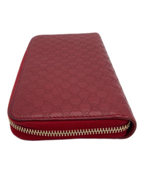 GUCCI（グッチ）GUCCI (グッチ) マイクログッチラウンドファスナー レッド サイズ:表記なしの古着・服飾アイテム