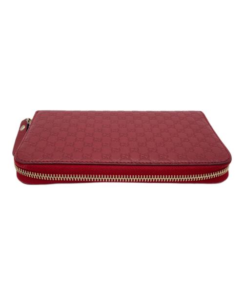 GUCCI（グッチ）GUCCI (グッチ) マイクログッチラウンドファスナー レッド サイズ:表記なしの古着・服飾アイテム