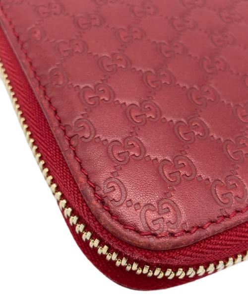 GUCCI（グッチ）GUCCI (グッチ) マイクログッチラウンドファスナー レッド サイズ:表記なしの古着・服飾アイテム