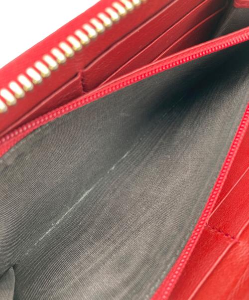 GUCCI（グッチ）GUCCI (グッチ) マイクログッチラウンドファスナー レッド サイズ:表記なしの古着・服飾アイテム