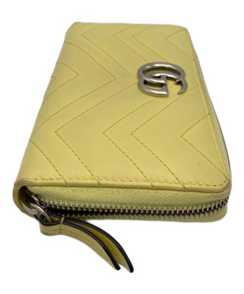GUCCI（グッチ）GUCCI (グッチ) マーモントキルティングラウンドジップ イエロー サイズ:表記なしの古着・服飾アイテム