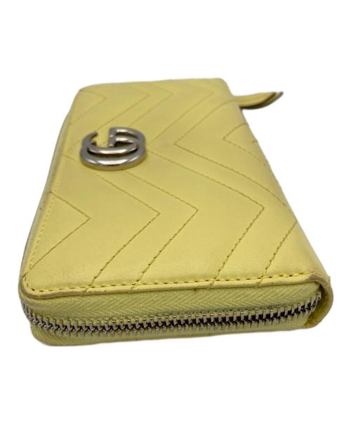 GUCCI（グッチ）GUCCI (グッチ) マーモントキルティングラウンドジップ イエロー サイズ:表記なしの古着・服飾アイテム