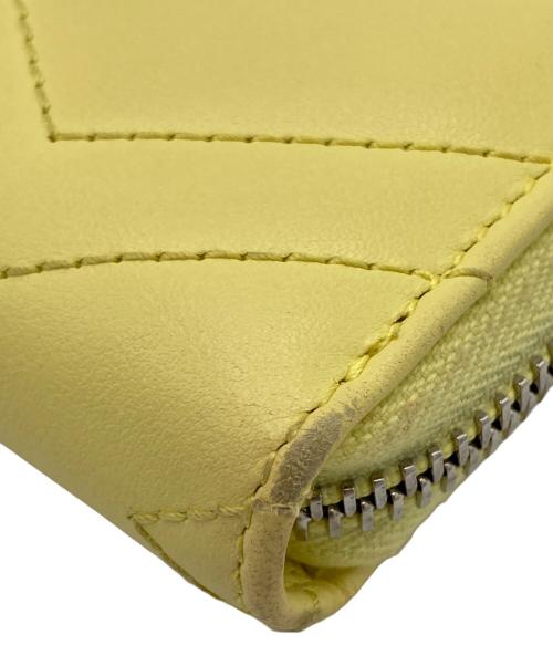 GUCCI（グッチ）GUCCI (グッチ) マーモントキルティングラウンドジップ イエロー サイズ:表記なしの古着・服飾アイテム