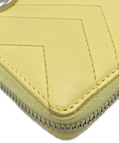 GUCCI（グッチ）GUCCI (グッチ) マーモントキルティングラウンドジップ イエロー サイズ:表記なしの古着・服飾アイテム