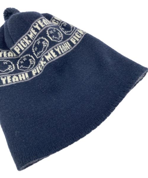 Hysteric Glamour（ヒステリックグラマー）Hysteric Glamour (ヒステリックグラマー) Kurt Cobain (カートコバーン) ニット帽 ネイビー サイズ:FREEの古着・服飾アイテム