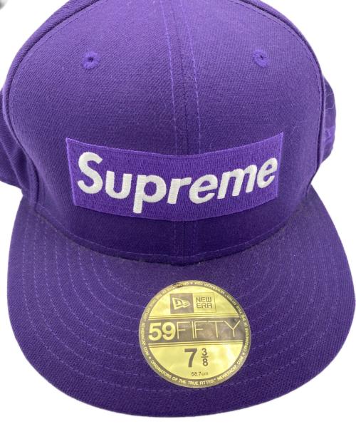 SUPREME（シュプリーム）SUPREME (シュプリーム) New Era (ニューエラ) World Famous Box Logo New Era パープル サイズ:7 3/8(58.7cm)の古着・服飾アイテム