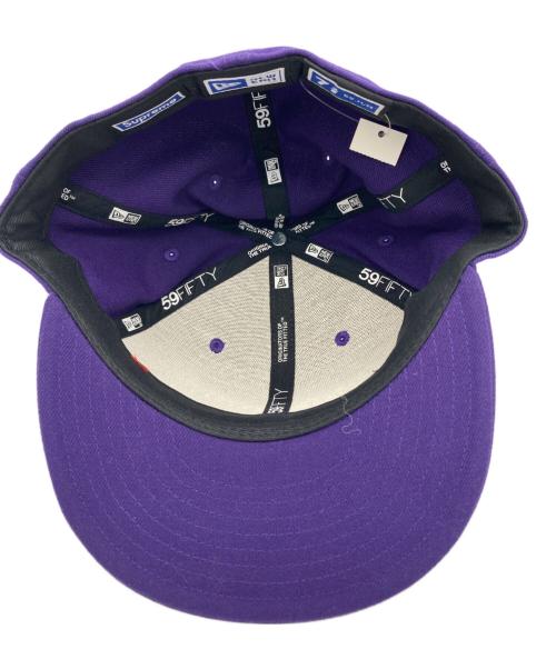 SUPREME（シュプリーム）SUPREME (シュプリーム) New Era (ニューエラ) World Famous Box Logo New Era パープル サイズ:7 3/8(58.7cm)の古着・服飾アイテム