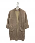 ATON×TOMORROW LANDエイトン×トゥモローランド）の古着「アルパカウールロングコート」｜キャメル
