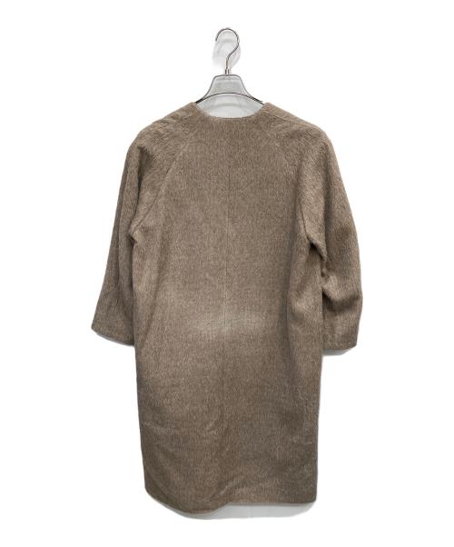 ATON（エイトン）ATON (エイトン) TOMORROW LAND (トゥモローランド) アルパカウールロングコート キャメル サイズ:Sの古着・服飾アイテム