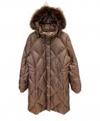 BURBERRY LONDONバーバリーロンドン）の古着「フード付きダウンコート」｜ブラウン