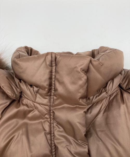 BURBERRY LONDON（バーバリーロンドン）BURBERRY LONDON (バーバリーロンドン) フード付きダウンコート ブラウン サイズ:Ⅼの古着・服飾アイテム