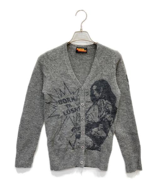 Hysteric Glamour（ヒステリックグラマー）Hysteric Glamour (ヒステリックグラマー) ヒスガールプリントカーディガン グレー サイズ:FREEの古着・服飾アイテム