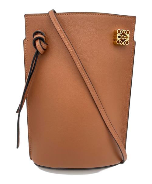 LOEWE（ロエベ）LOEWE (ロエベ) DICE POCKET/ダイスポケット/ ショルダーバッグ ブラウン サイズ:表示なしの古着・服飾アイテム