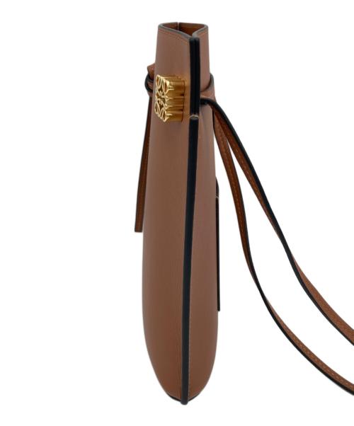 LOEWE（ロエベ）LOEWE (ロエベ) DICE POCKET/ダイスポケット/ ショルダーバッグ ブラウン サイズ:表示なしの古着・服飾アイテム