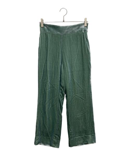 CHAOS（カオス）Chaos (カオス) レーヨンシルクベロアパンツ グリーン サイズ:S 未使用品の古着・服飾アイテム