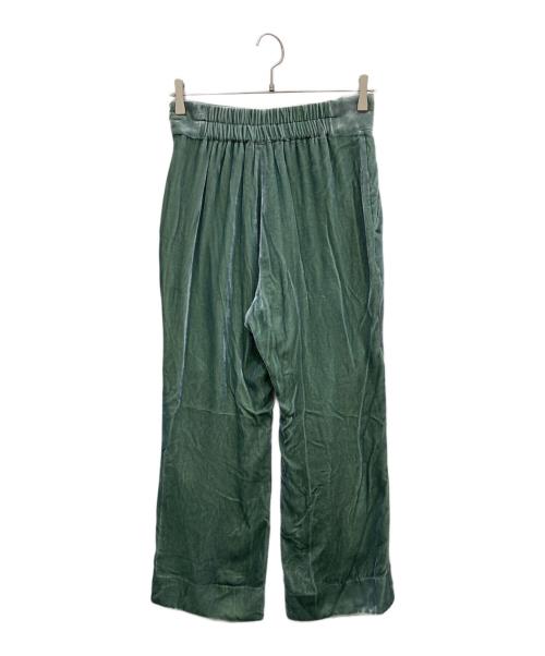 CHAOS（カオス）Chaos (カオス) レーヨンシルクベロアパンツ グリーン サイズ:S 未使用品の古着・服飾アイテム