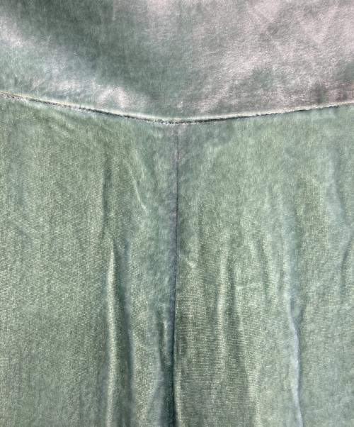 CHAOS（カオス）Chaos (カオス) レーヨンシルクベロアパンツ グリーン サイズ:S 未使用品の古着・服飾アイテム