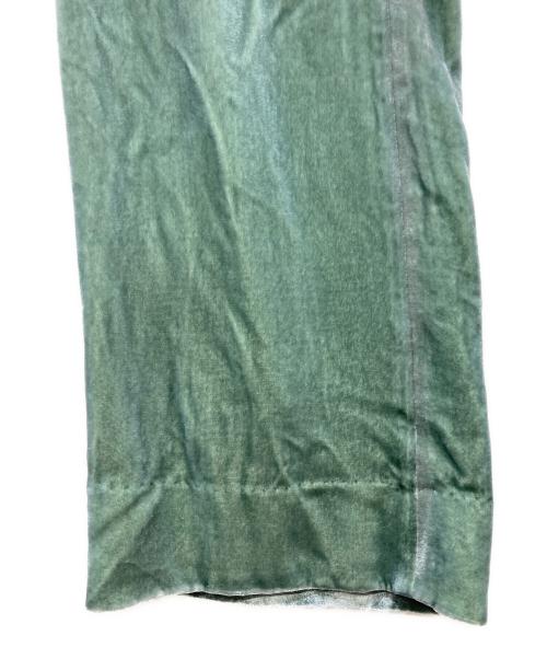 CHAOS（カオス）Chaos (カオス) レーヨンシルクベロアパンツ グリーン サイズ:S 未使用品の古着・服飾アイテム