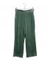 Chaos（カオス）の古着「レーヨンシルクベロアパンツ」｜グリーン