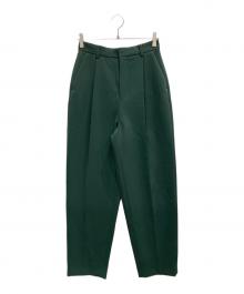 Curensology（カレンソロジー）の古着「センタープレスパンツ」｜グリーン