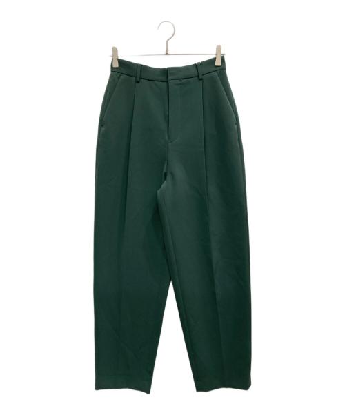 Curensology（カレンソロジー）Curensology (カレンソロジー) センタープレスパンツ グリーン サイズ:M 未使用品の古着・服飾アイテム