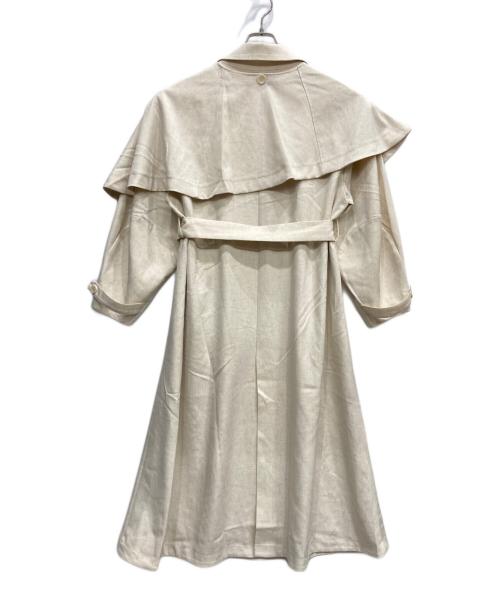 Eaphi（エフィ）Eaphi (エフィ) ASYMMETRY CAPE TRENCH COAT アイボリー サイズ:2 未使用品の古着・服飾アイテム
