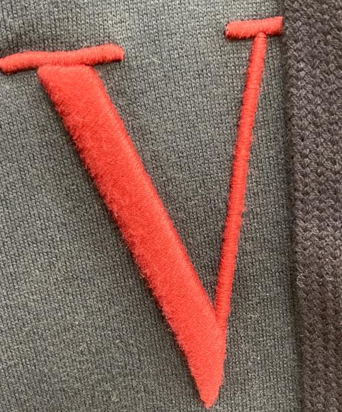 VALENTINO（ヴァレンティノ）VALENTINO (ヴァレンティノ) VLTN刺繍プルオーバーパーカー ネイビー サイズ:Sの古着・服飾アイテム