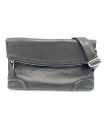 FIVE WOODS（ファイブウッズ）の古着「レザーショルダーバッグ」｜ブラック