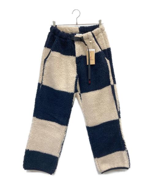 GRAMICCI（グラミチ）GRAMICCI (グラミチ) CHECKERED SHERPA PANT（チェッカード　シェルパパンツ） ベージュ×ネイビー サイズ:M 未使用品の古着・服飾アイテム