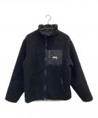stussyステューシー）の古着「Sherpa Jacket（シェルパジャケット）」｜ブラック