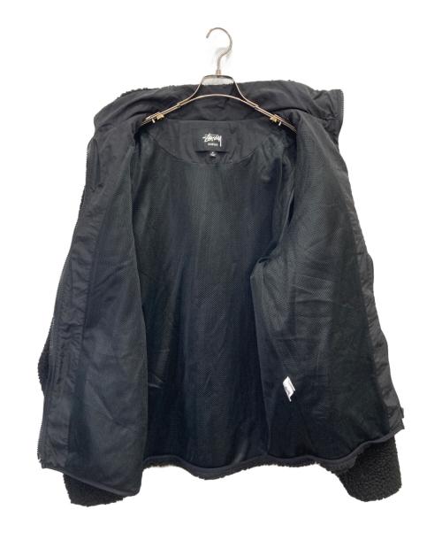stussy（ステューシー）stussy (ステューシー) Sherpa Jacket（シェルパジャケット） ブラック サイズ:Mの古着・服飾アイテム