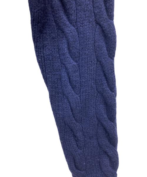 POLO RALPH LAUREN（ポロ・ラルフローレン）POLO RALPH LAUREN (ポロ・ラルフローレン) カシミヤ混ケーブルニットカーディガン ネイビー サイズ:Sの古着・服飾アイテム