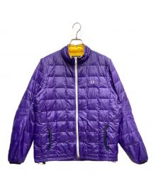 FRED PERRY（フレッドペリー）の古着「2WAYキルティングダウンジャケット」｜パープル
