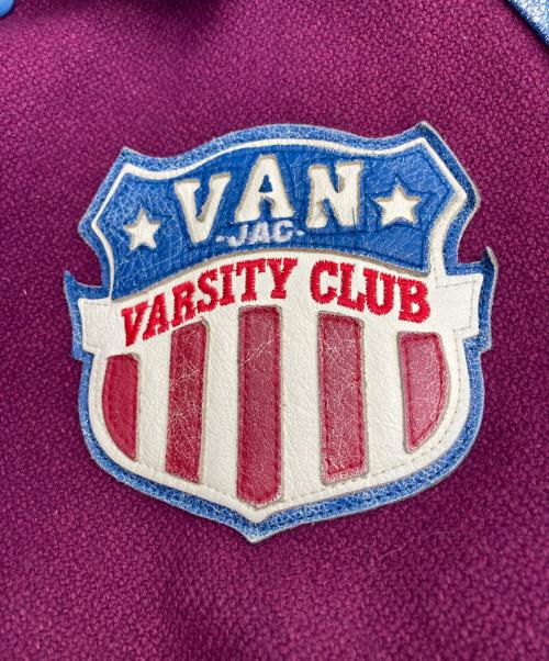 VAN（ヴァン）VAN (ヴァン) レザー切替スタジャン パープル×ブルー サイズ:FREEの古着・服飾アイテム