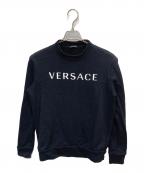 VERSACEヴェルサーチェ）の古着「ロゴスウェット」｜ブラック